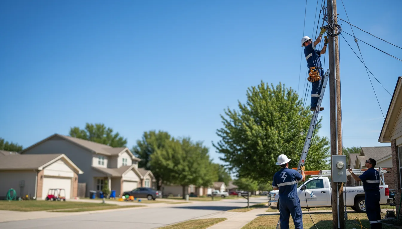 Residential electrician providing installation services in Jarales, NM